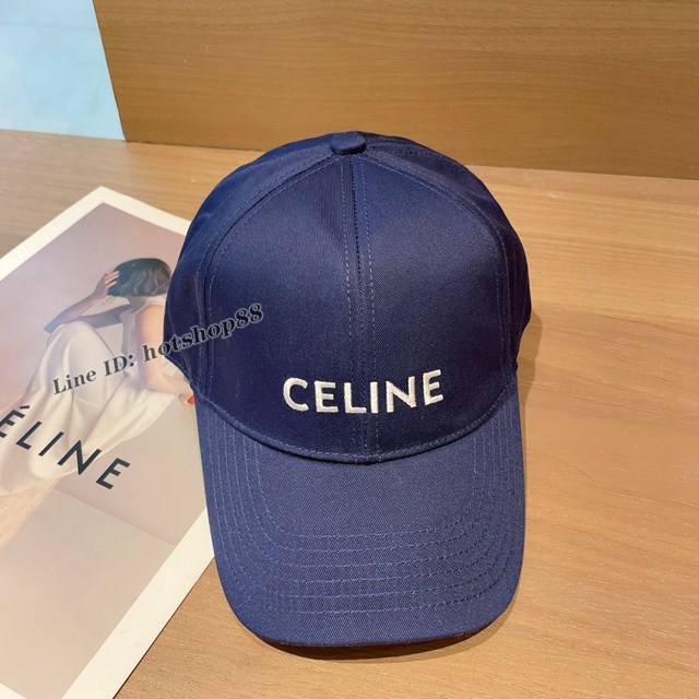 Celine專櫃2023新品賽琳刺繡棒球帽鴨舌帽 mmyj3105